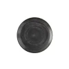 CHURCHILL Assiette coupe rond Raw Black porcelaine vitrifiée Ø 21,7 cm Stonecast Raw Outlet