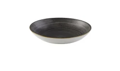 CHURCHILL Assiette coupe rond Raw Black porcelaine vitrifiée Ø 16,5 cm Stonecast Raw Sale