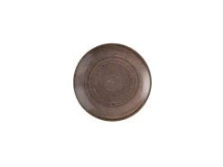 Assiette coupe rond Raw Brown porcelaine vitrifiée Ø 16,5 cm Stonecast Raw - CHURCHILL Best