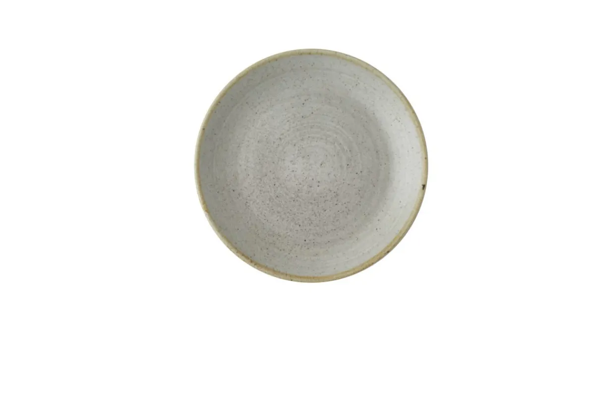 Assiette coupe rond raw grey porcelaine vitrifiée Ø 21,7 cm Stonecast Raw - CHURCHILL