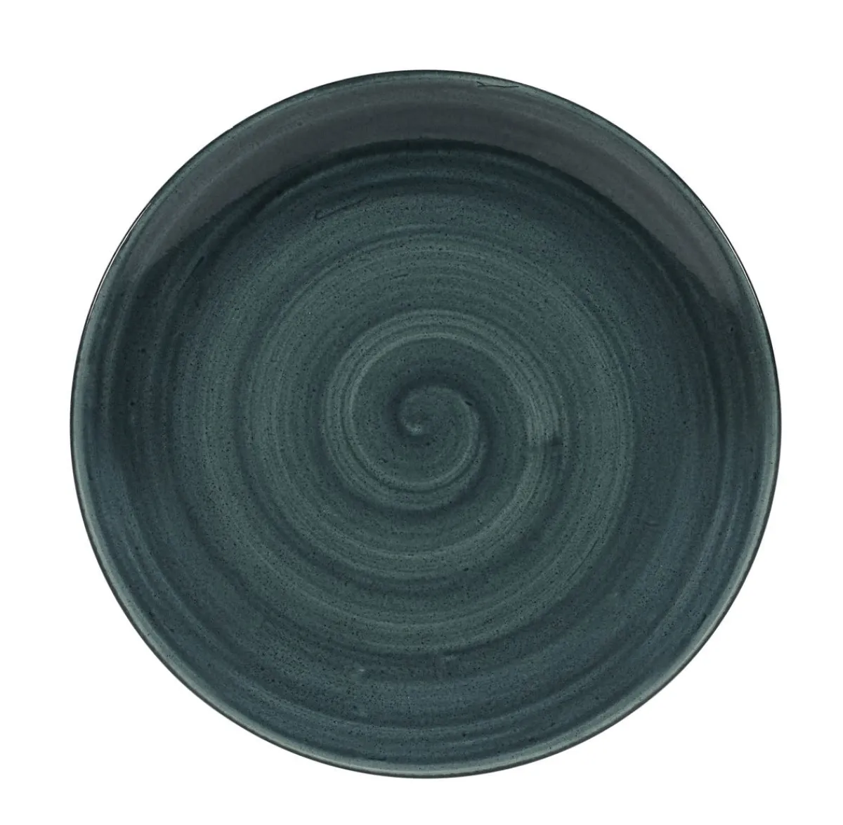 CHURCHILL Assiette coupe rond Rustic Teal porcelaine vitrifiée Ø 26 cm Stonecast Patina Clearance