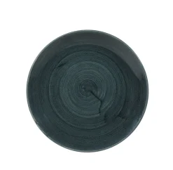 Assiette coupe rond Rustic Teal porcelaine vitrifiée Ø 21,7 cm Stonecast Patina - CHURCHILL Online