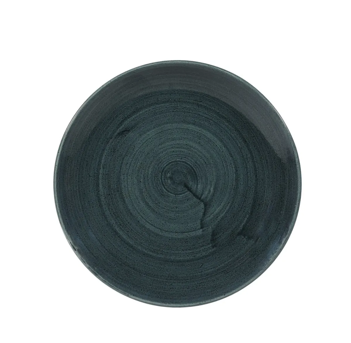 Assiette coupe rond Rustic Teal porcelaine vitrifiée Ø 21,7 cm Stonecast Patina - CHURCHILL Online