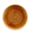 CHURCHILL Assiette coupe rond Vintage Copper porcelaine vitrifiée Ø 21,7 cm Stonecast Patina New