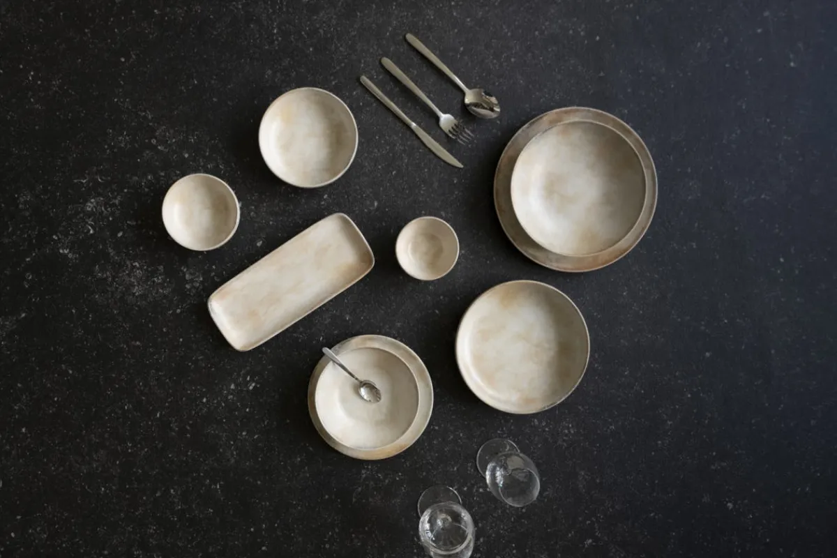 ACCOLADE Assiette creuse beige grès émaillé Ø 16 cm Sahara Best