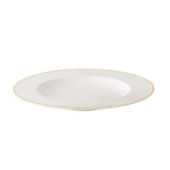 VILLEROY & BOCH Assiette creuse blanc porcelaine bone china Ø 29 cm Chateau Septfontaines Clearance