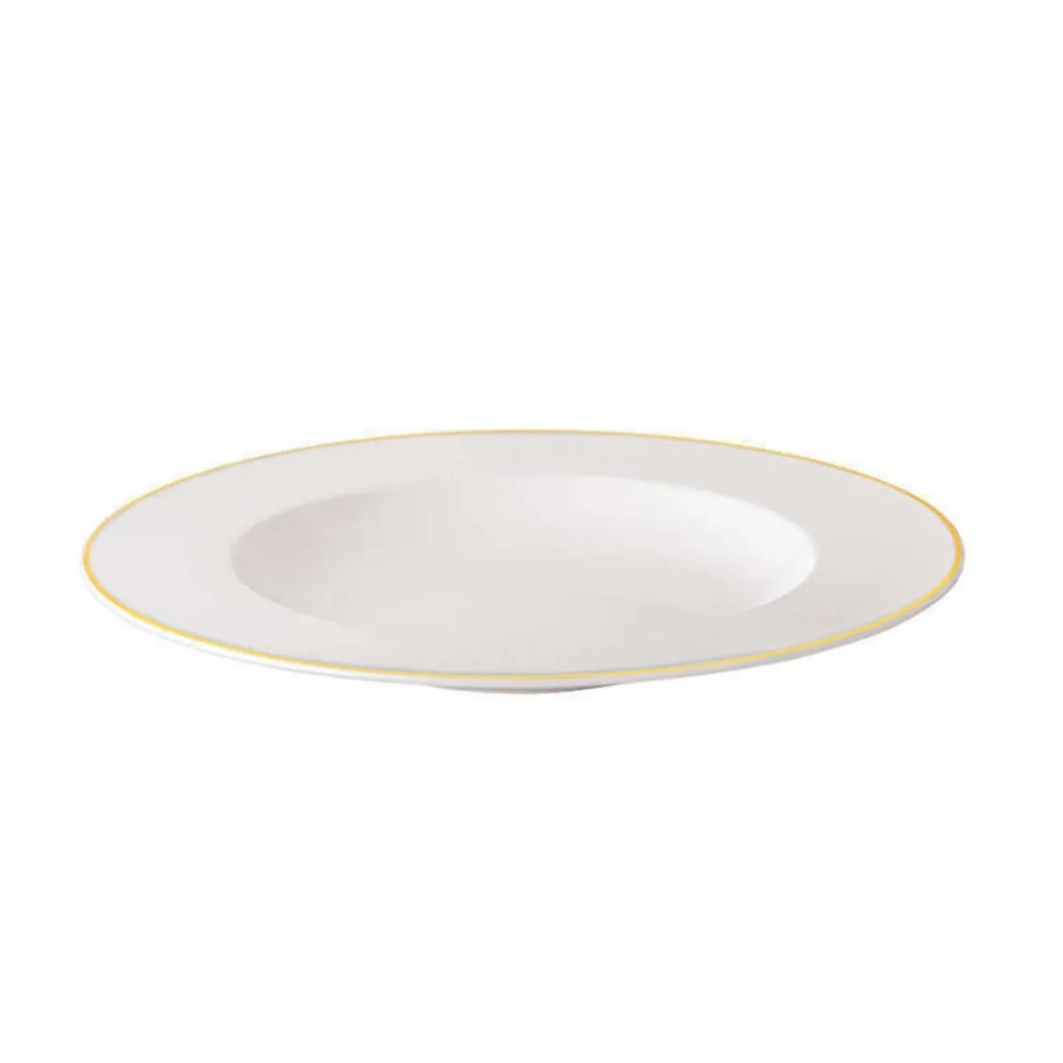VILLEROY & BOCH Assiette creuse blanc porcelaine bone china Ø 29 cm Chateau Septfontaines Clearance