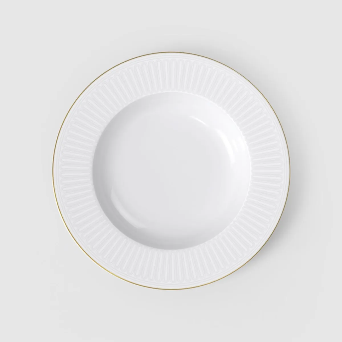 VILLEROY & BOCH Assiette creuse blanc porcelaine bone china Ø 29 cm Chateau Septfontaines Clearance