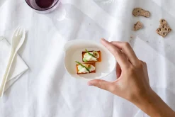 Assiette creuse blanc 11,5x8,5x2,5 mm 4,5 cl Eko - COOKPLAY