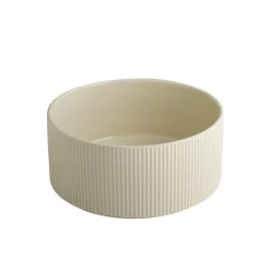 APS Assiette creuse bord droit rond beige porcelaine Ø 23 cm The Grid Outlet