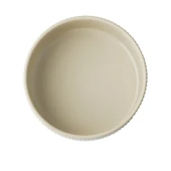 Assiette creuse bord droit rond beige porcelaine Ø 16 cm The Grid - APS Outlet