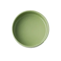 APS Assiette creuse bord droit rond vert porcelaine Ø 14 cm The Grid Best
