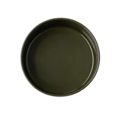 Assiette creuse bord droit rond marron porcelaine Ø 23 cm The Grid - APS New