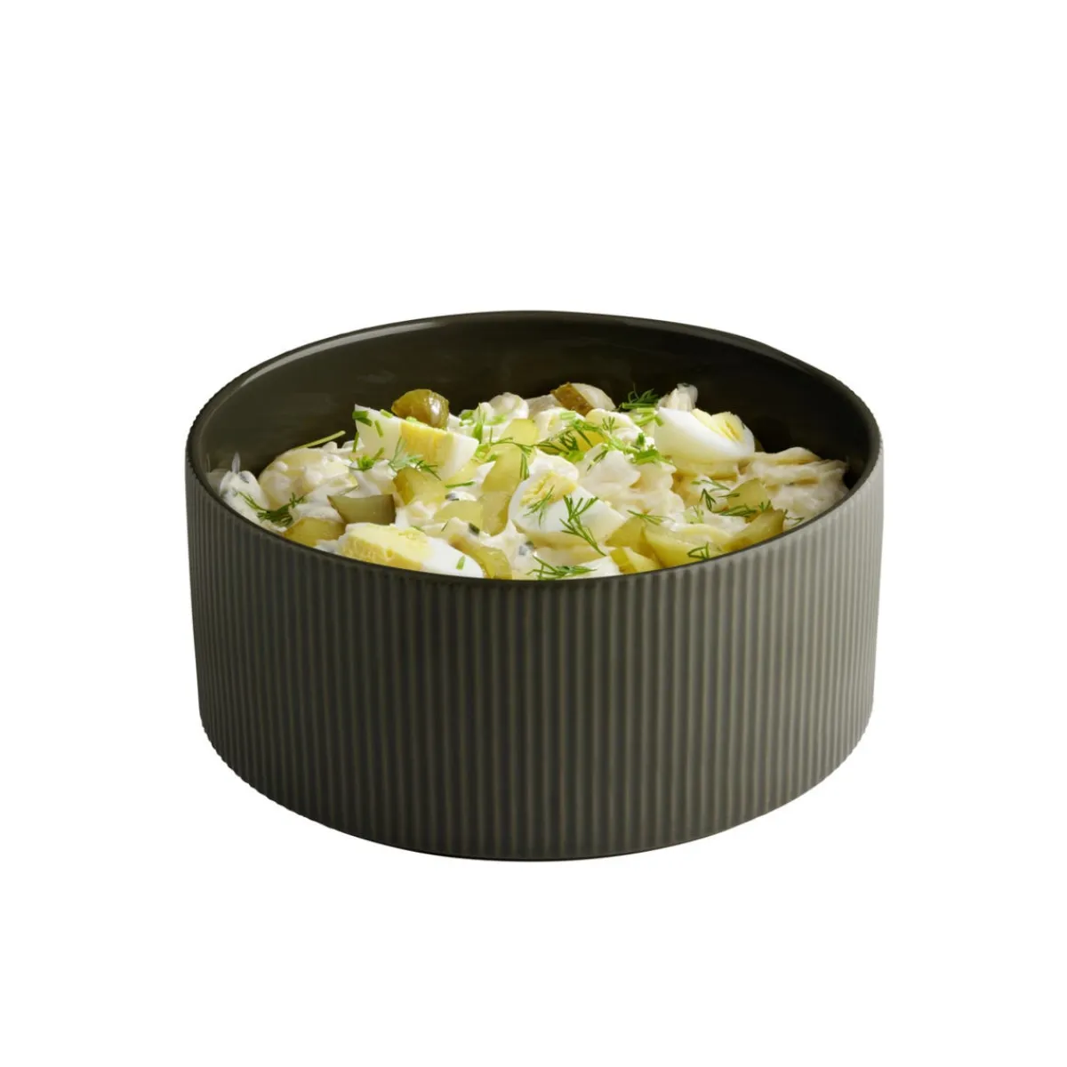 Assiette creuse bord droit rond marron porcelaine Ø 23 cm The Grid - APS New