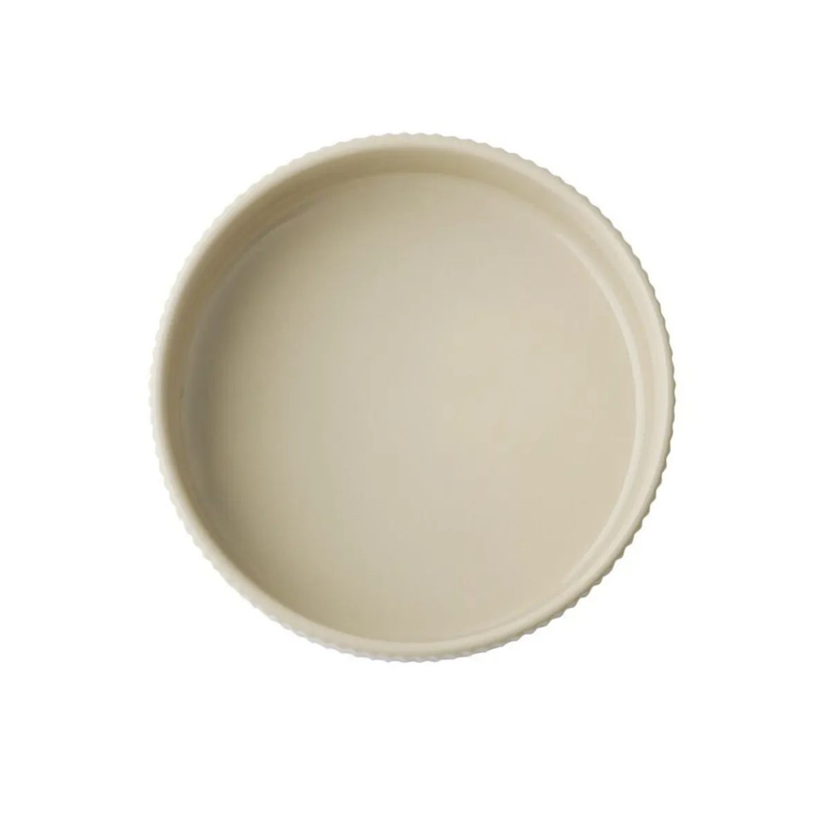 Assiette creuse bord droit rond beige porcelaine Ø 16 cm The Grid - APS Sale