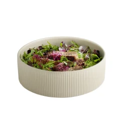 APS Assiette creuse bord droit rond beige porcelaine Ø 26 cm The Grid Sale