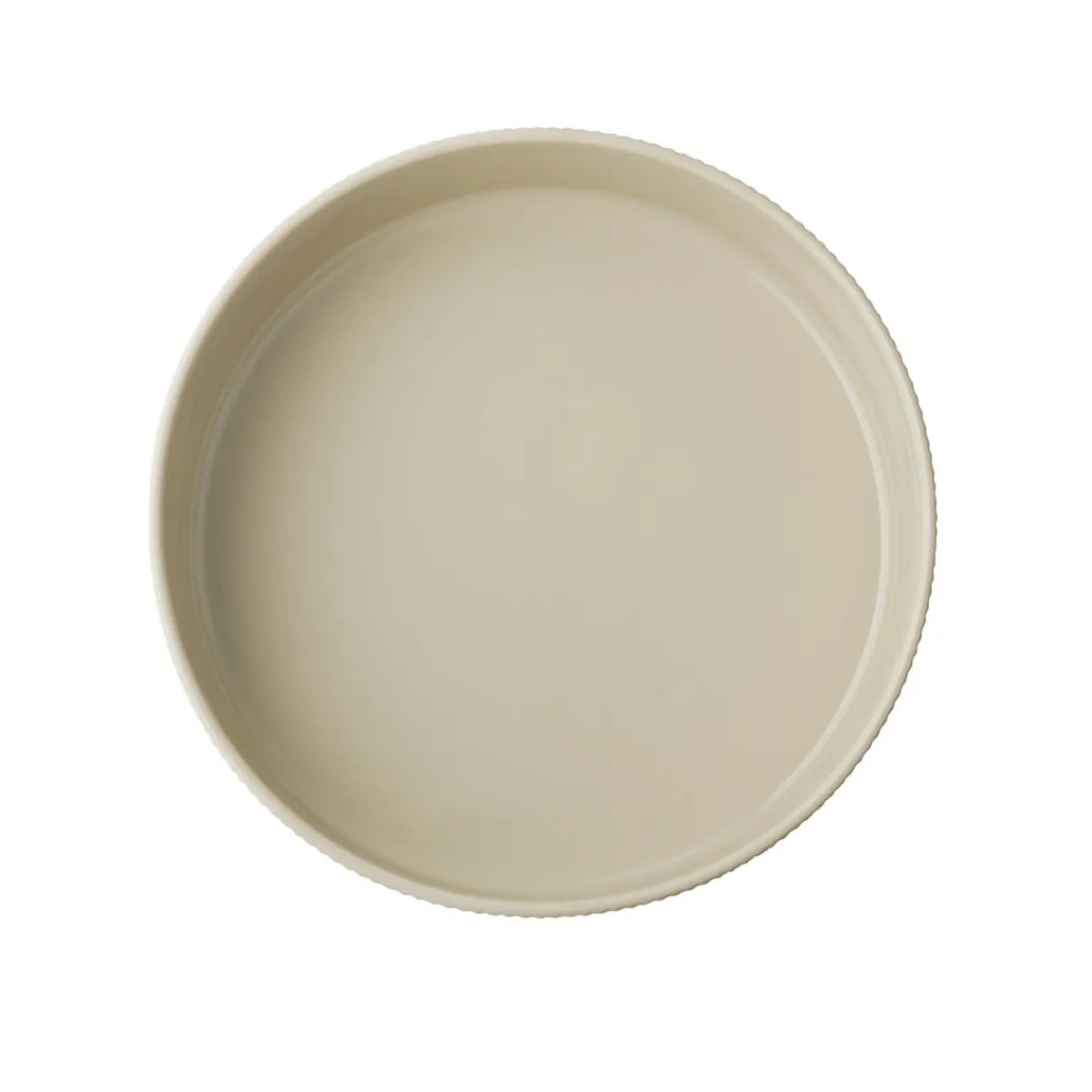 APS Assiette creuse bord droit rond beige porcelaine Ø 26 cm The Grid Sale
