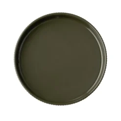 Assiette creuse bord droit rond marron porcelaine Ø 20 cm The Grid - APS New