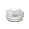 APS Assiette creuse bord droit rond transparent verre Ø 14 cm The Grid Clearance