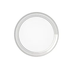 APS Assiette creuse bord droit rond transparent verre Ø 14 cm The Grid Clearance