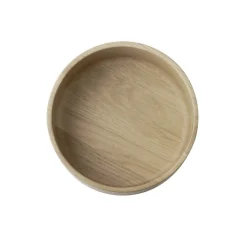 APS Assiette creuse bord droit rond beige bois Ø 14 cm The Grid Online