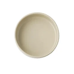 Assiette creuse bord droit rond beige porcelaine Ø 14 cm The Grid - APS Hot