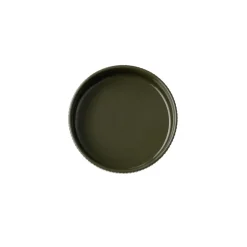 Assiette creuse bord droit rond marron porcelaine Ø 16 cm The Grid - APS Hot