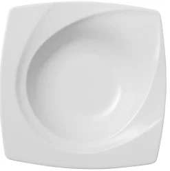 Aucune Assiette creuse carré blanc porcelaine 23x23 cm Celebration Sale