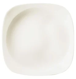 Assiette creuse carré ivoire porcelaine vitrifiée 14x14 cm Ska - RAK Best