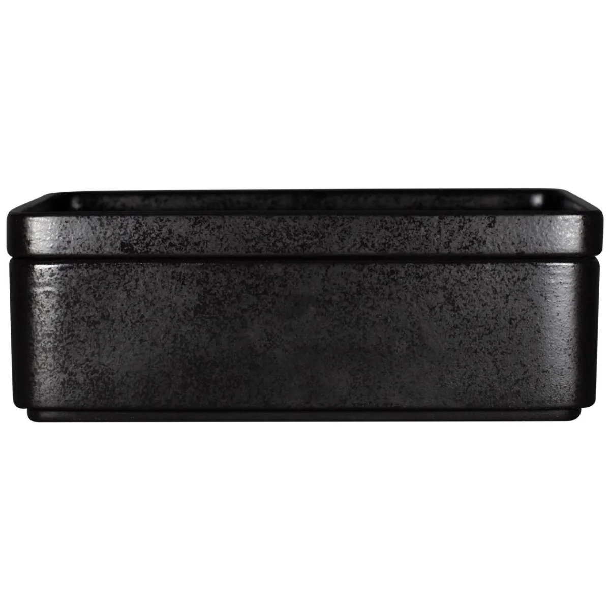 RAK Assiette creuse carré noir porcelaine 24x24 cm Fractal