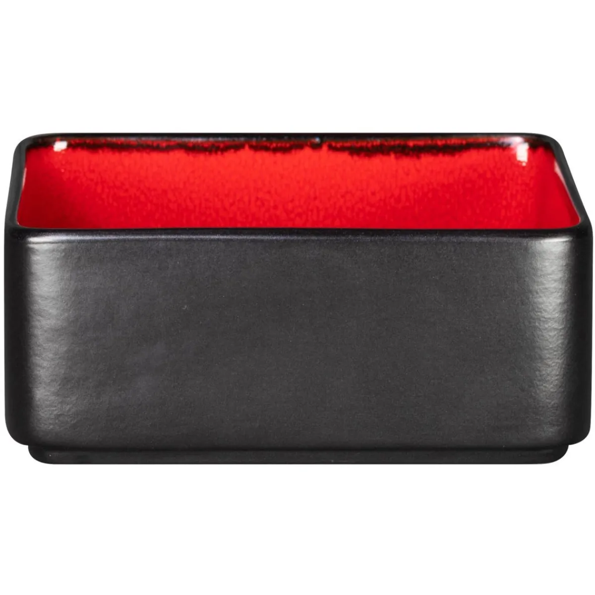 RAK Assiette creuse carré rouge porcelaine 16x16 cm Fractal Best