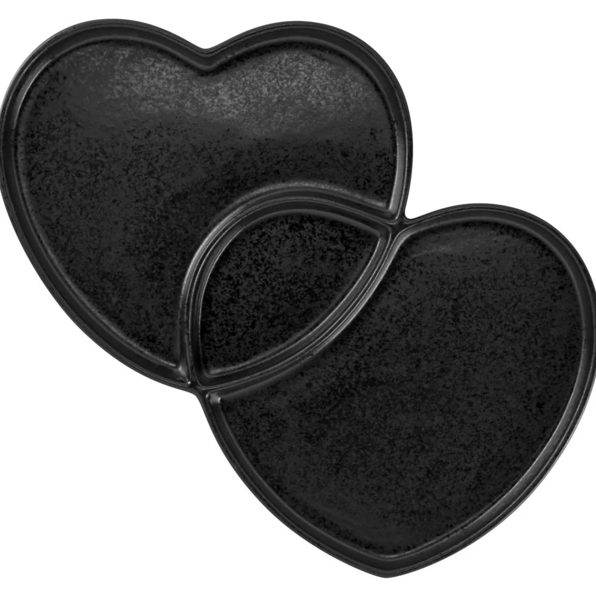 Assiette creuse double noir porcelaine 29x26,4 cm Cliché - RAK