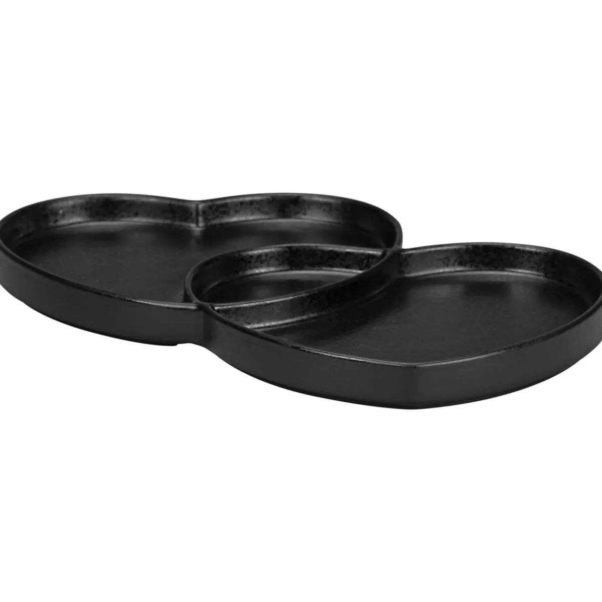 Assiette creuse double noir porcelaine 29x26,4 cm Cliché - RAK