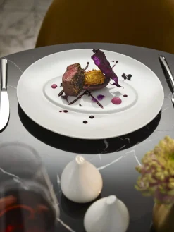 Assiette creuse gourmet rond blanc porcelaine Ø 25 cm Stella Cosmo - VILLEROY & BOCH Hot