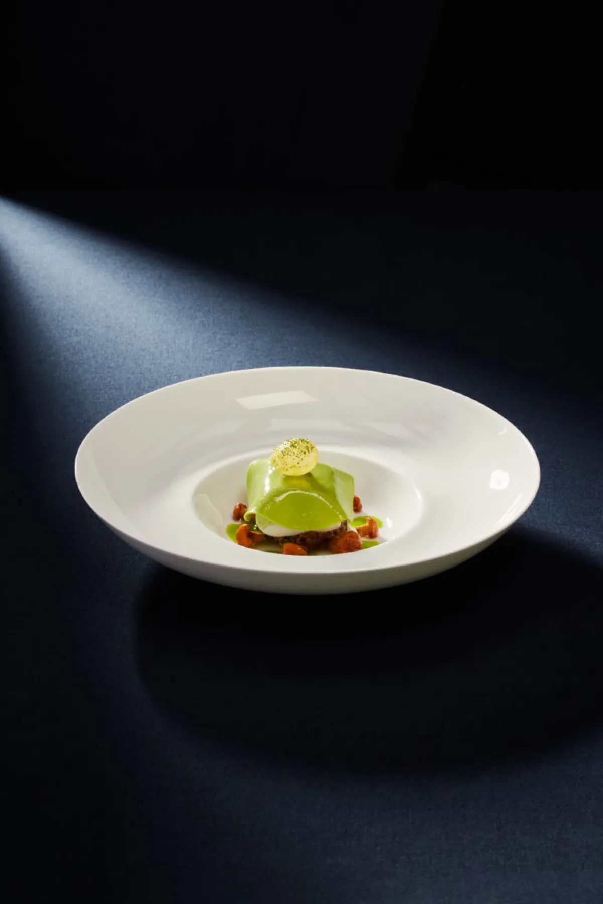 Assiette creuse gourmet rond blanc porcelaine bone china Ø 29 cm Fedra - RAK Best