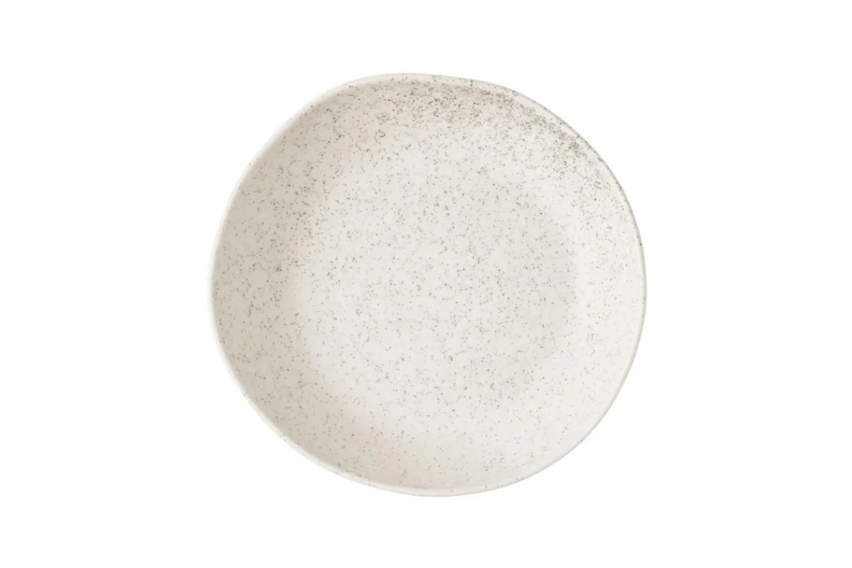 CHURCHILL Assiette creuse organique barley white porcelaine vitrifiée 25 cm Stonecast Natural Best