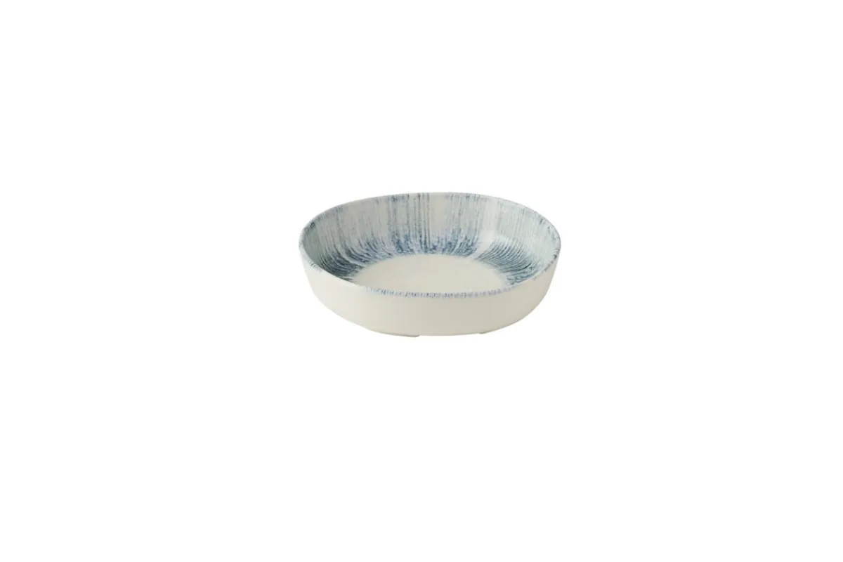 Assiette creuse organique Blue porcelaine vitrifiée Ø 20 cm Lyra - CHURCHILL Sale