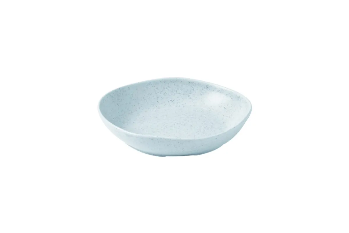 CHURCHILL Assiette creuse organique duck egg porcelaine vitrifiée Ø 21,5 cm 21,5 cm Stonecast Natural Discount