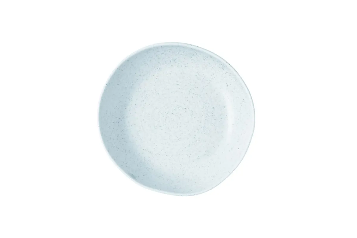 CHURCHILL Assiette creuse organique duck egg porcelaine vitrifiée Ø 21,5 cm 21,5 cm Stonecast Natural Discount