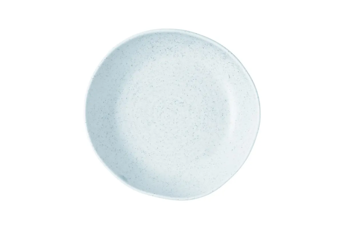 CHURCHILL Assiette creuse organique duck egg porcelaine vitrifiée Ø 25 cm 25 cm Stonecast Natural Discount