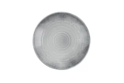Assiette creuse organique gris porcelaine vitrifiée Ø 28 cm Harvest Flux - DUDSON Online