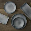 Assiette creuse organique gris porcelaine vitrifiée Ø 21 cm Harvest Flux - DUDSON Sale