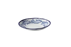 Assiette creuse organique Ink porcelaine vitrifiée Ø 28 cm Harvest Mediterranean - DUDSON Online