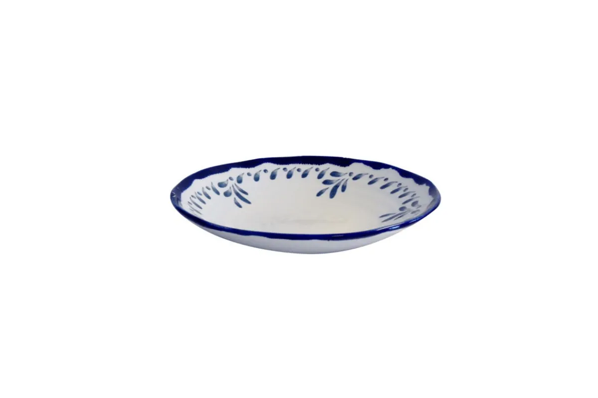 DUDSON Assiette creuse organique Ink porcelaine vitrifiée Ø 25 cm Harvest Mediterranean Outlet