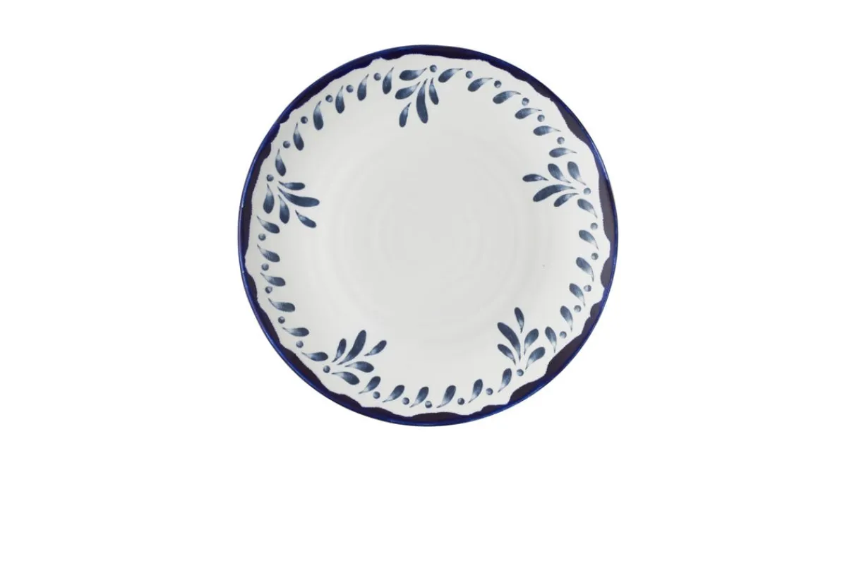 DUDSON Assiette creuse organique Ink porcelaine vitrifiée Ø 25 cm Harvest Mediterranean Outlet
