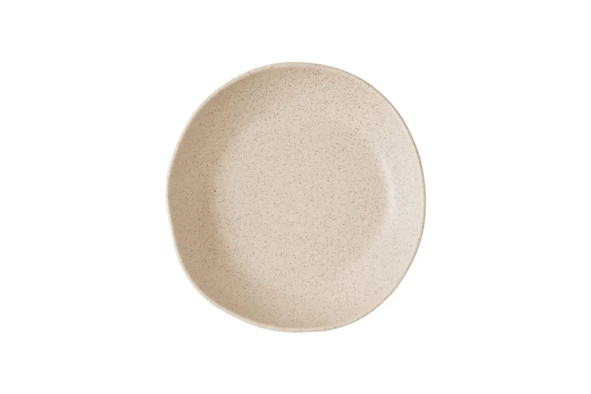 CHURCHILL Assiette creuse organique Nutmeg Cream porcelaine vitrifiée Ø 21,5 cm 21,5 cm Stonecast Natural Outlet