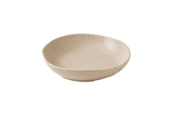 Assiette creuse organique Nutmeg Cream porcelaine vitrifiée Ø 25 cm 25 cm Stonecast Natural - CHURCHILL New