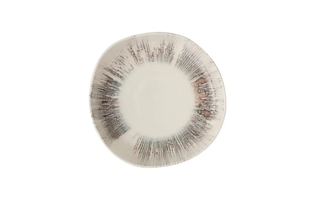 Assiette creuse organique Pink porcelaine vitrifiée Ø 20 cm Lyra - CHURCHILL