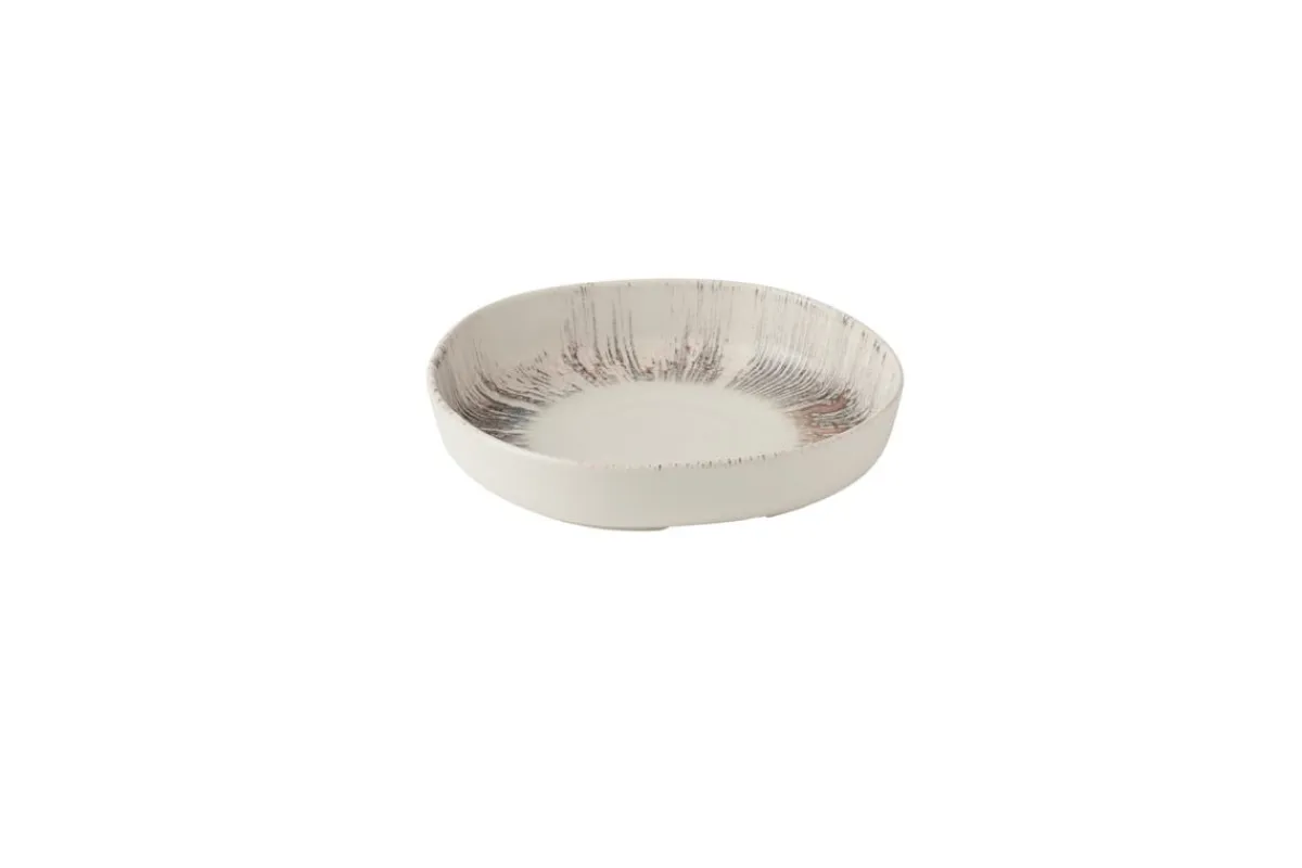 Assiette creuse organique Pink porcelaine vitrifiée Ø 20 cm Lyra - CHURCHILL