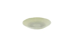 Assiette creuse organique vert porcelaine vitrifiée Ø 25 cm Harvest Grain - DUDSON Discount